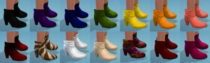 14 Cuffed Ankle Boot Recolors