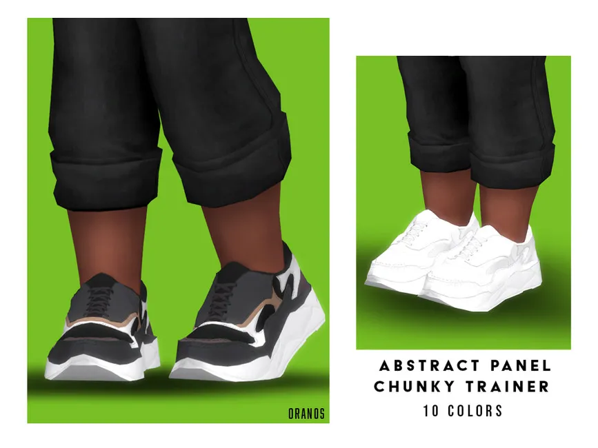 Abstract Panel Chunky Trainer (Toddler)