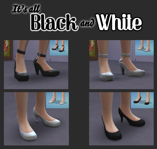 Black and White Pumps