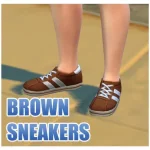 Brown Lowtop Sneakers For Males