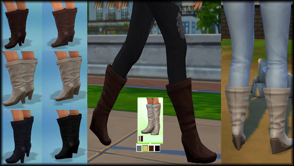 Calf Slouch Boots Edit