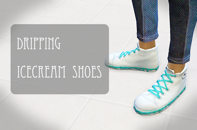 Dripping icecream shoes