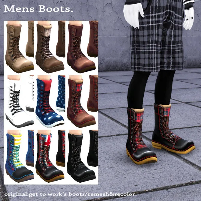 GTW boots for males recolor
