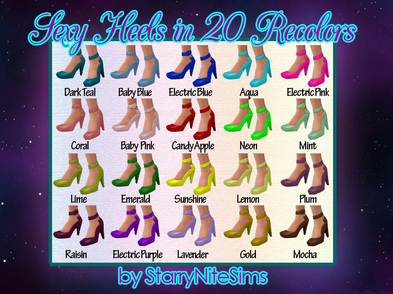 Heels in 20 Beautiful Colors