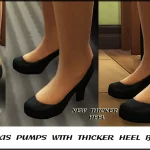 Maxis Pumps with Thicker Heel