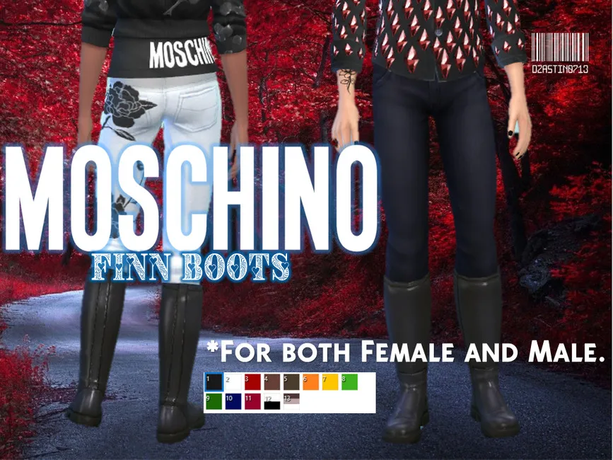 Moschino – Finn Boots (Base Game compatible)