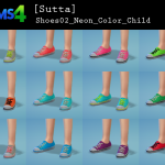 Neon shoes for kids