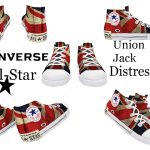 Union Jack Distressed Converse All Star