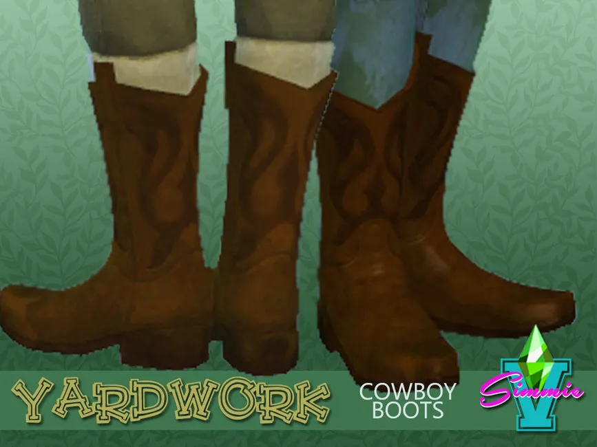 Yardwork Cowboy Boots
