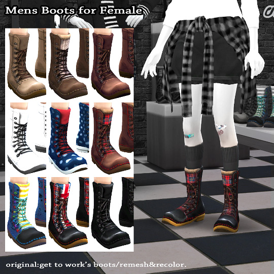GTW boots for females recolor