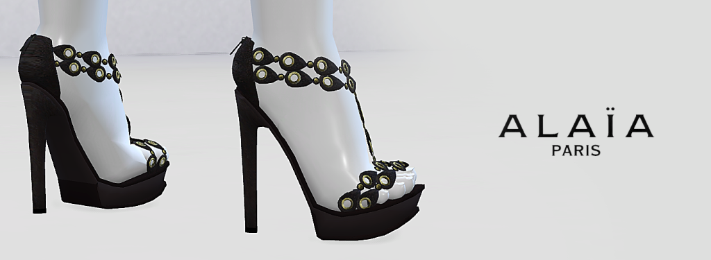 Alaia Eyelet-Embellished Sandals