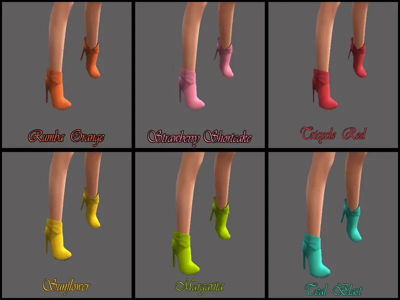 Ankle Cuffed Boots ver. 1 Recolor – mesh needed