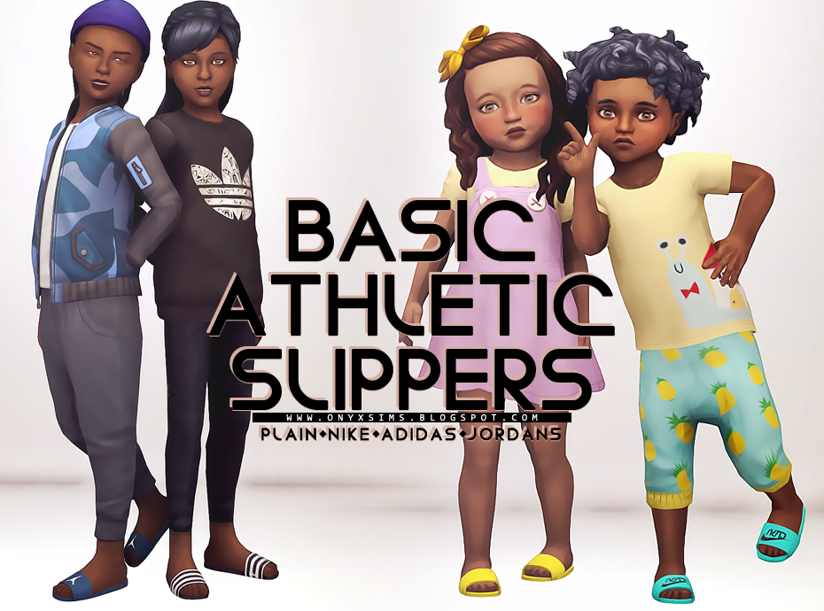 Basic Athletic Slippers 