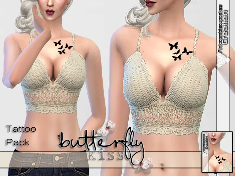 Butterfly Kiss Tattoo Pack