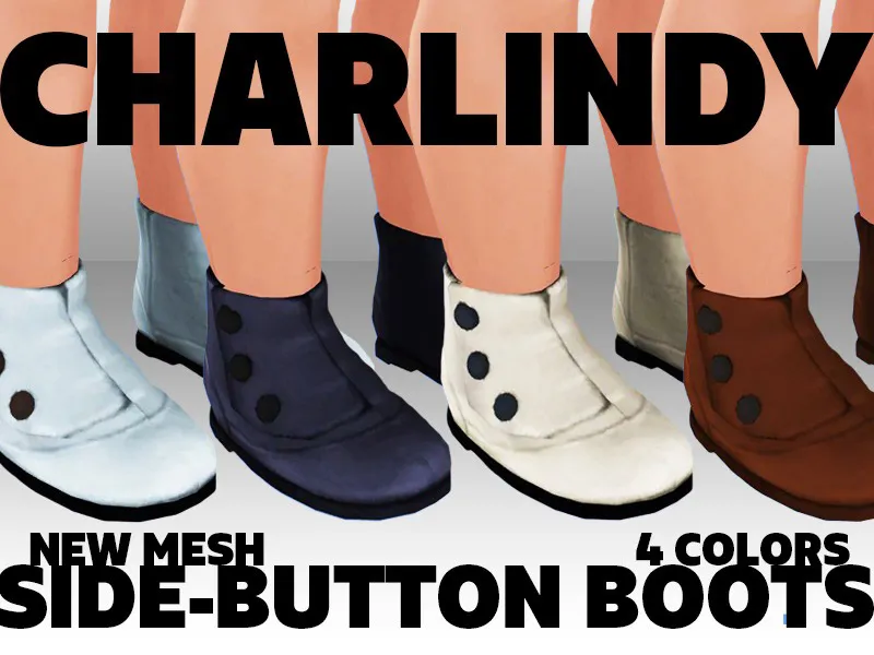 Charlindy Vintage Toddler Side Button Boots