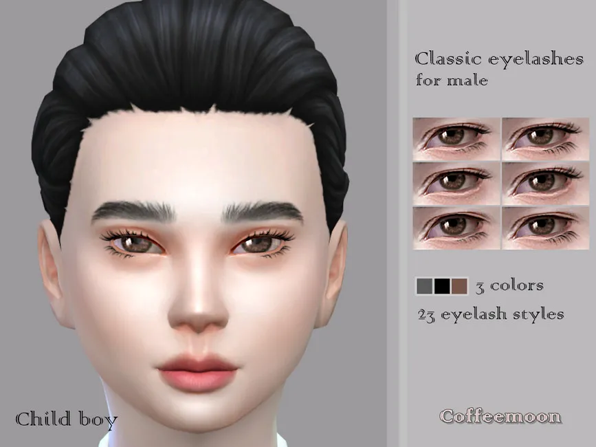 Classic eyelashes for male (Child)