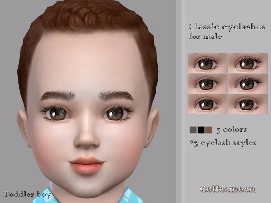 Classic eyelashes for male (Toddler)