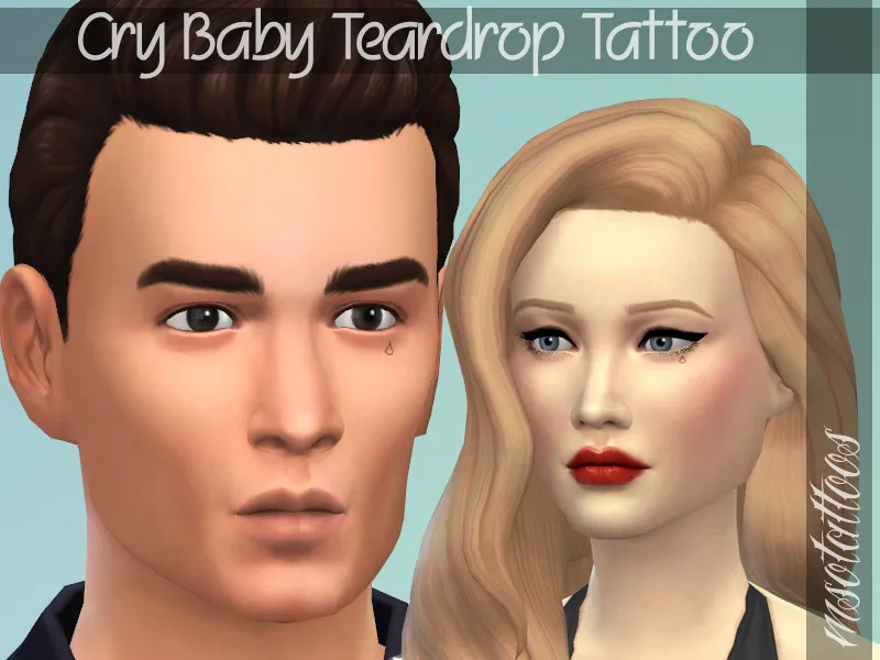 Cry Baby Teardrop Tattoo
