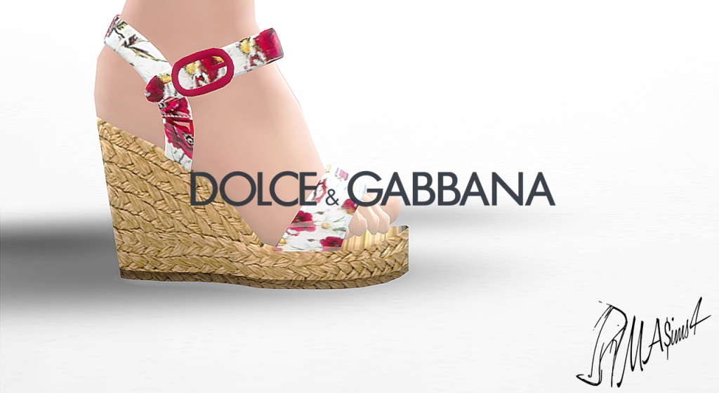 Dolce Gabbana Floral SS 2016 Wedges