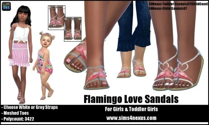 Flamingo Love Sandals