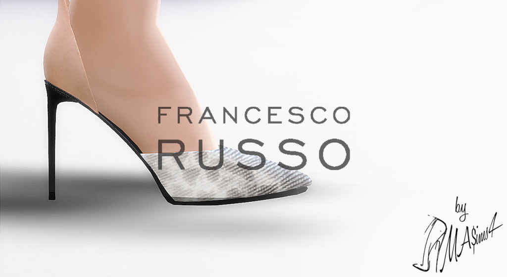 Francesco Russo Snakeskin and Suede Stiletto Sandals