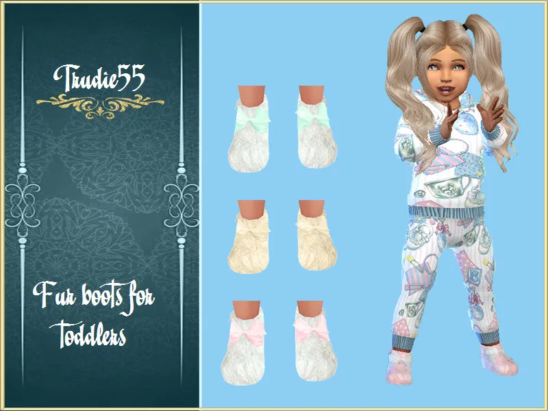 Fur boots for toddler girls
