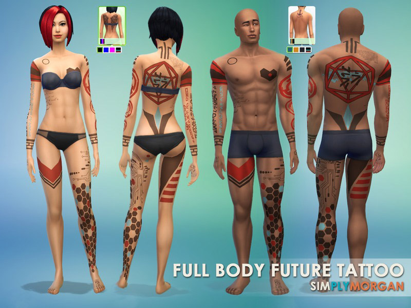 Futuristic Tattoo (Full Body)