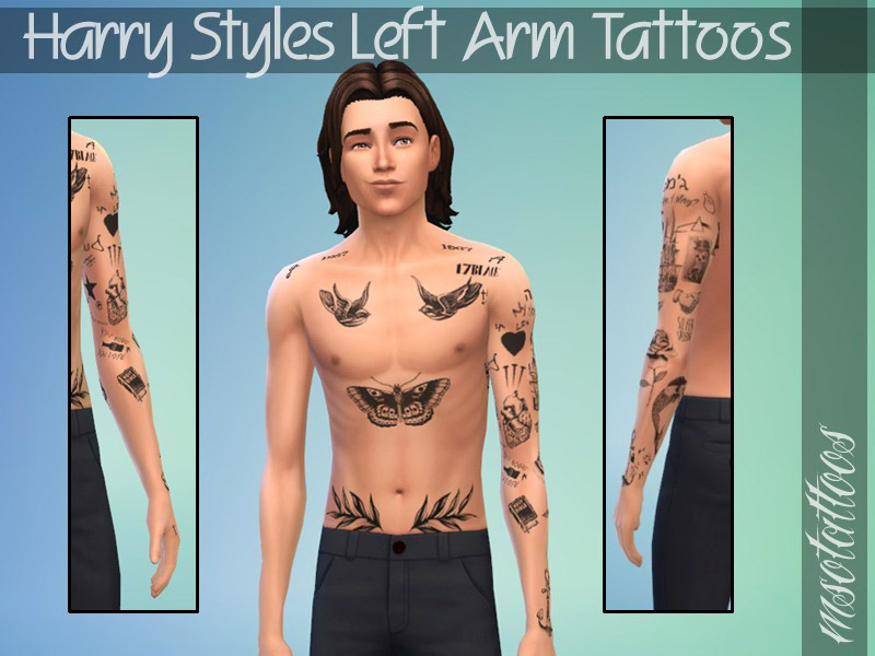 Harry Styles’ Left Arm Tattoos