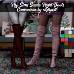 Hff-Sims Suede Hight Boots Conversion