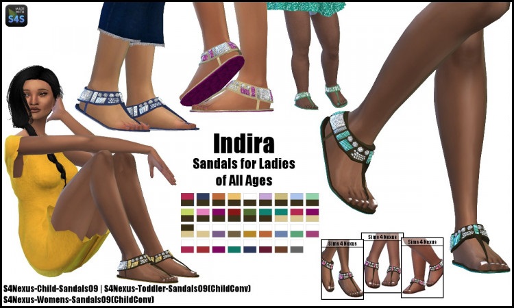 Indira sandals all ages