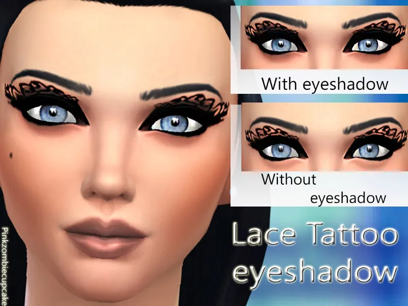 Lace tattoo eyeshadow