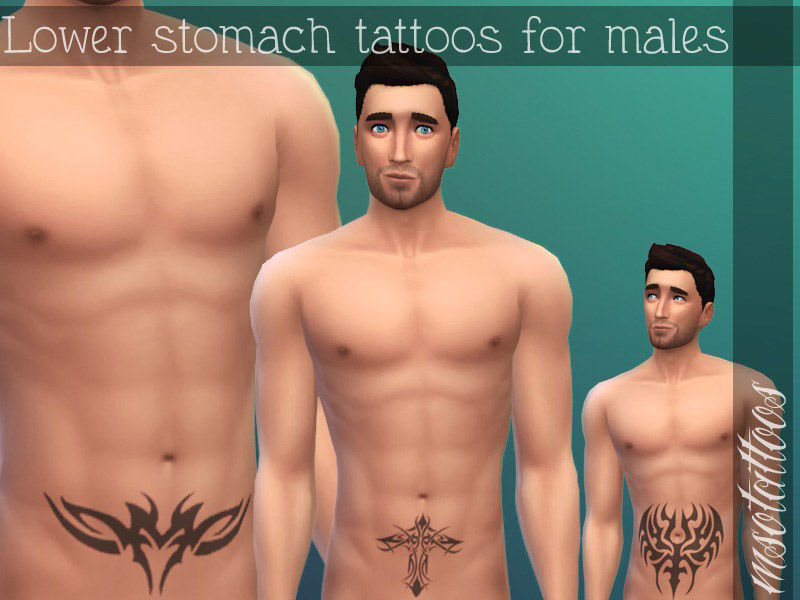 Lower Stomach Tattoo for Males