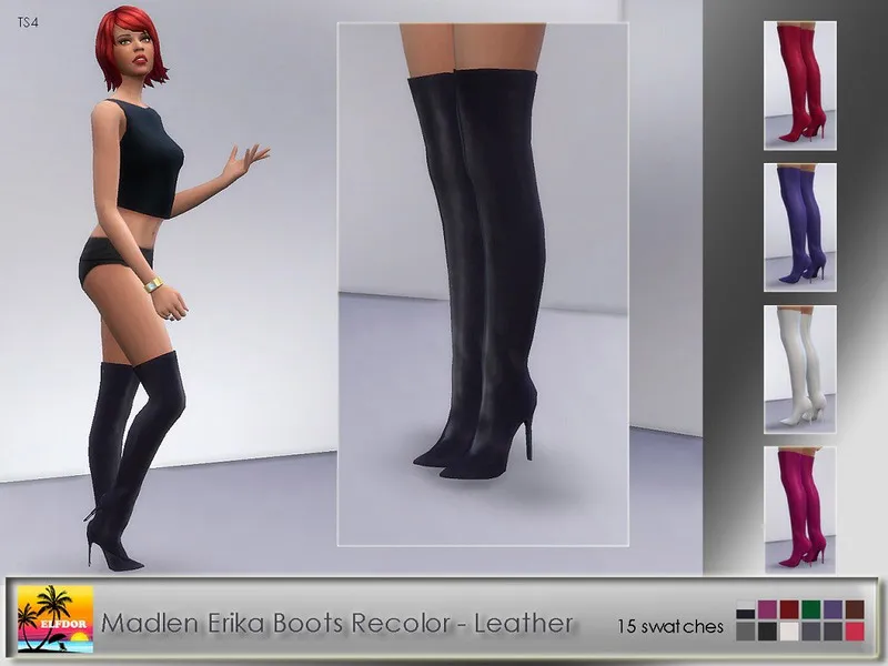 Madlen Erika Boots Recolor Leather – mesh needed