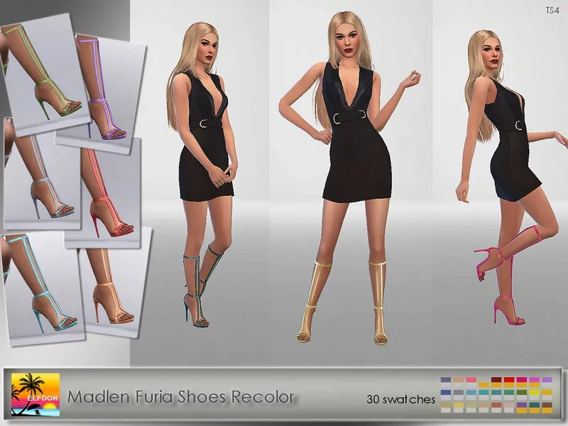 Madlen Furia Shoes Long Recolor – mesh needed