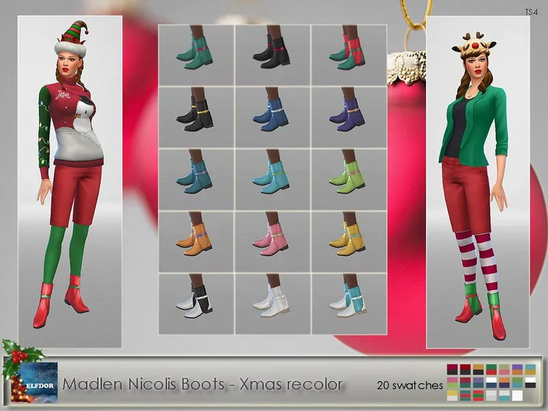 Madlen Nikolis Boots Holiday recolor – mesh needed