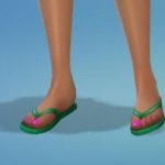 Maxis Flipflops Re-Colored with Nail Polish