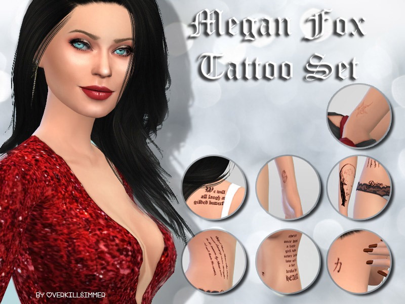 Megan Fox Tattoo Set
