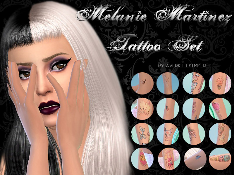 Melanie Martinez Tattoo Set