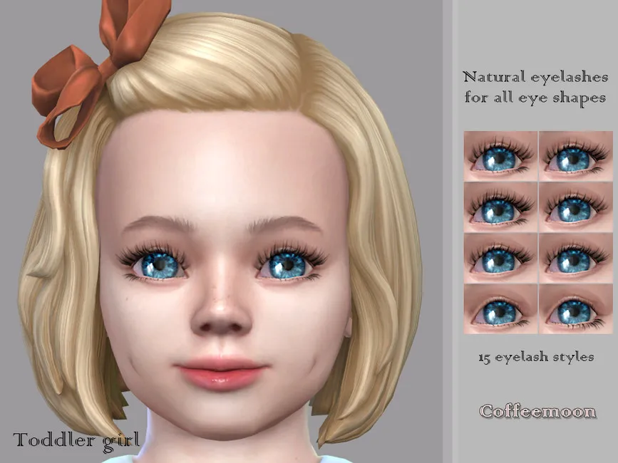Natural eyelashes for all eye shapes (Toddler)