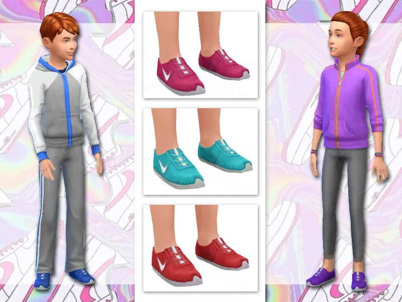 Nike runners for Sims kids
