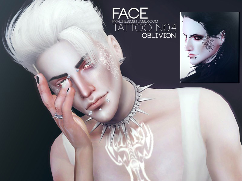 Oblivion Face Tattoo N04