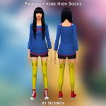 Pikachu Knee High Socks