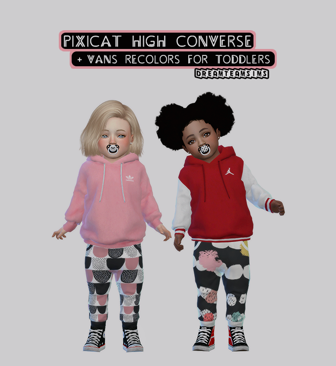 Pixicat High Converse + Vans Recolors for Toddlers
