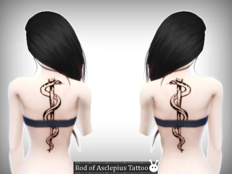 Rod of Asclepius Tattoo