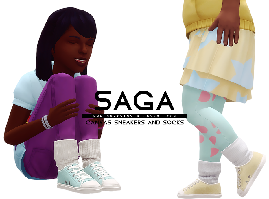Saga Canvas Sneakers and Socks