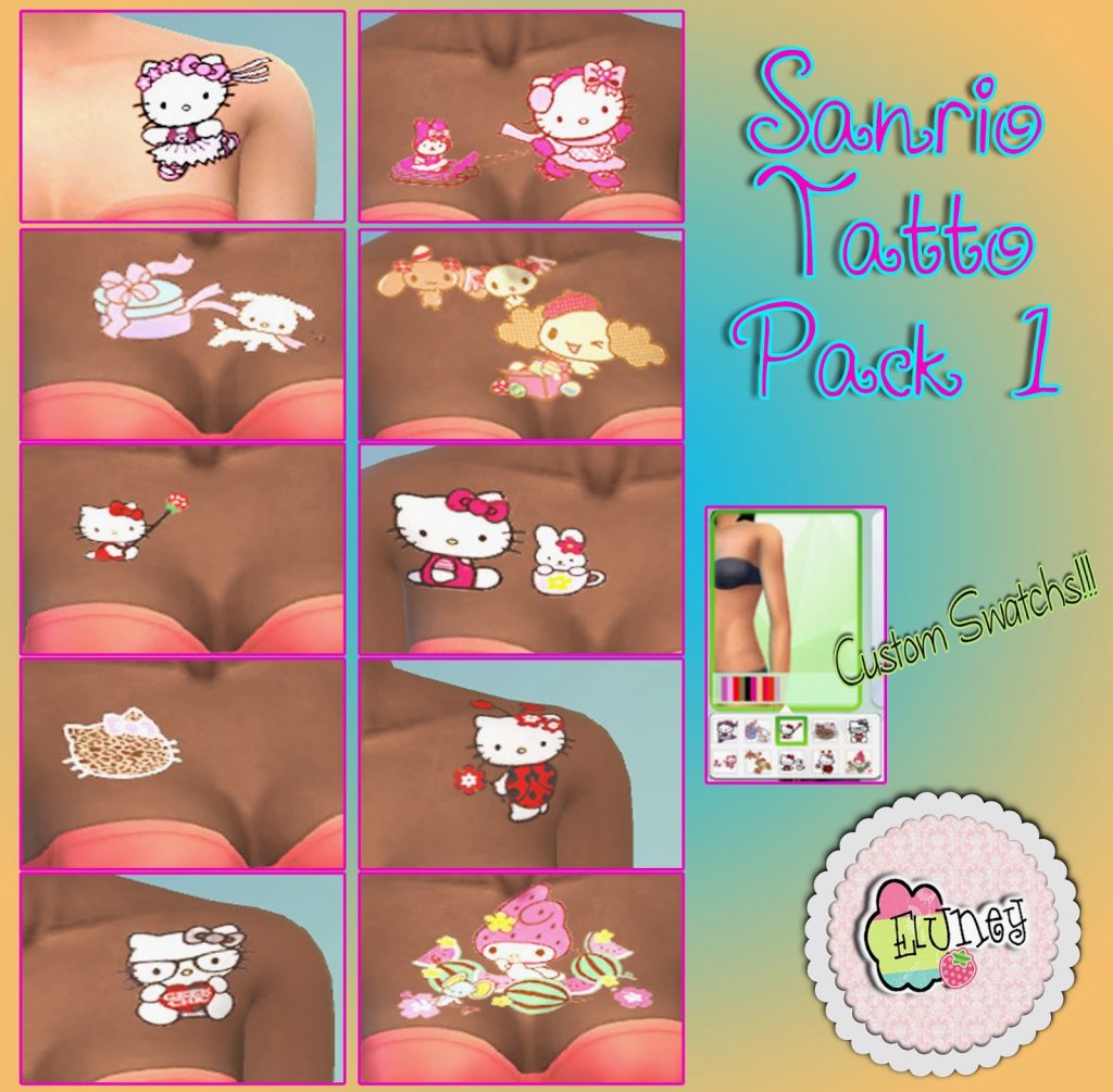 Sanrio Tattoo packs