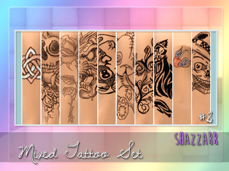 Shazzarr’s Mixed Tattoo Pack #2