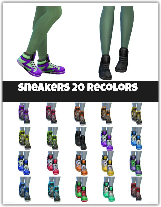 Sneakers 20 recolors