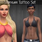 Sternum Tattoo Set