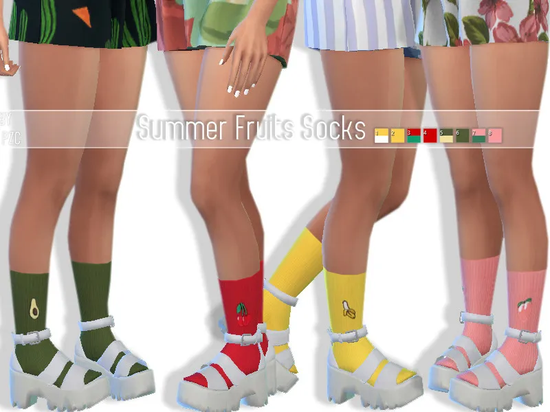 Summer Fruits Socks